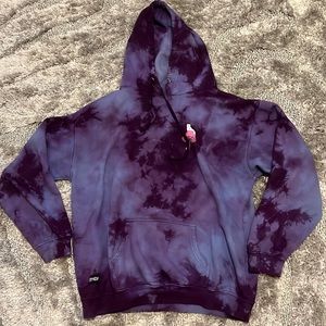 Purple tie- dyed ridndip hoodie